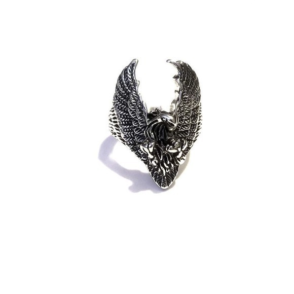 New stainless steel eagle ring size 13 - Picture 2 of 4